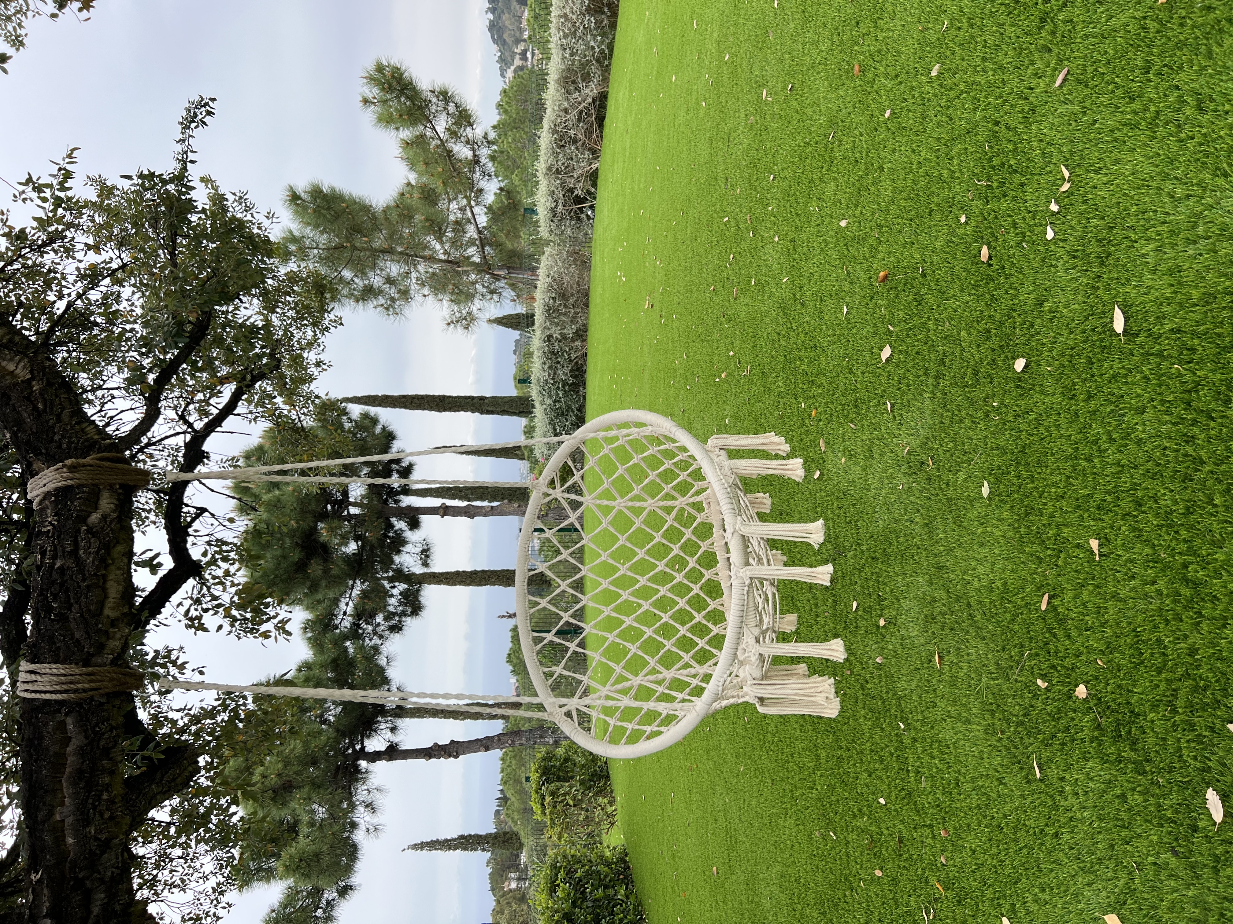 Villa garden artificial grass with shrubs — SuperGrass Costa del Sol