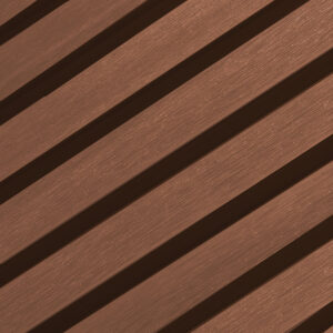 Revestimiento Pared Exterior Composite WPC - Marrón | Marca MibaWood