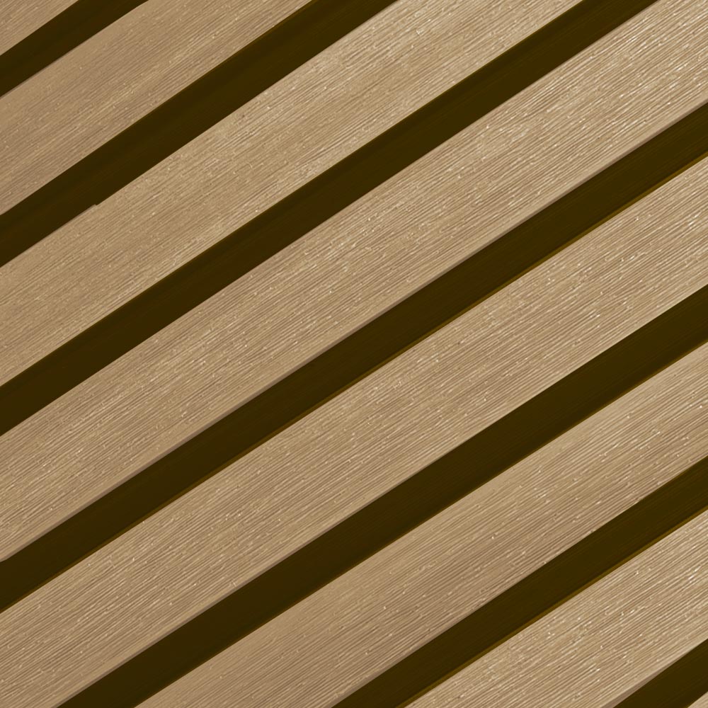 Revestimiento Pared Exterior Composite WPC - Oak | Marca MibaWood